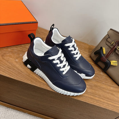 HM 26ss Sneakers Navy Blue Leather 638581