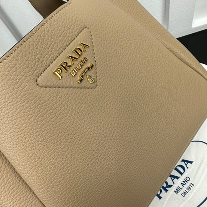 Prada 2026 Tote Bag Beige Calfskin