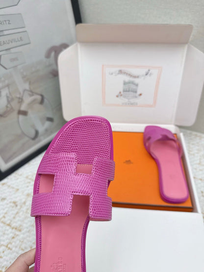 HM 26ss Oran Sandals Purple Cowhide 625044