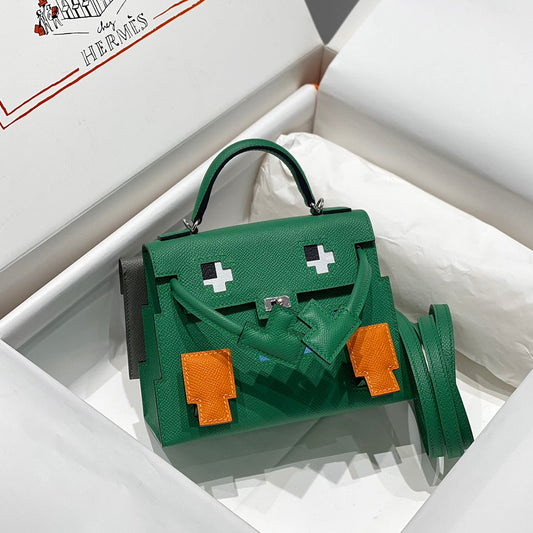Hermes 2026 Kelly Doll Picto Bag Swift Leather 219883