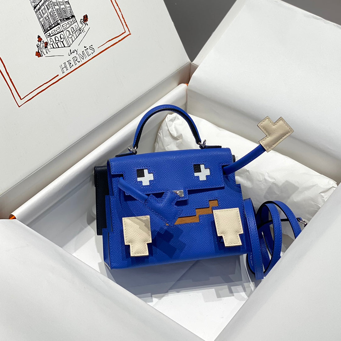 Hermes 2026 Kelly Doll Picto Bag Swift Leather 219883