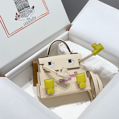 Hermes 2026 Kelly Doll Picto Bag Swift Leather 219883