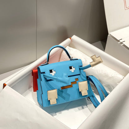 Hermes 2026 Kelly Doll Picto Bag Swift Leather 219883