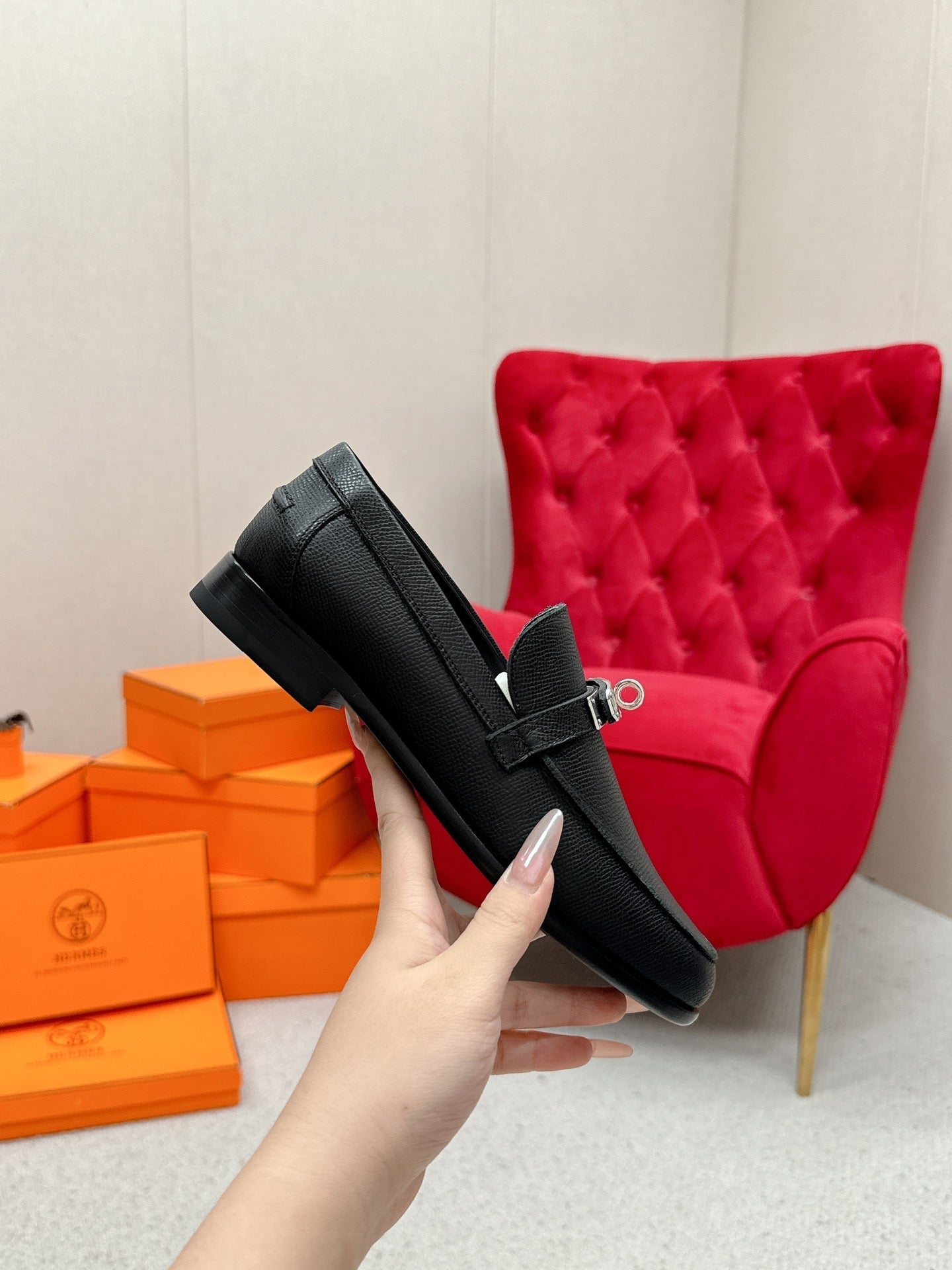 HM Loafer Grained Leather 859377