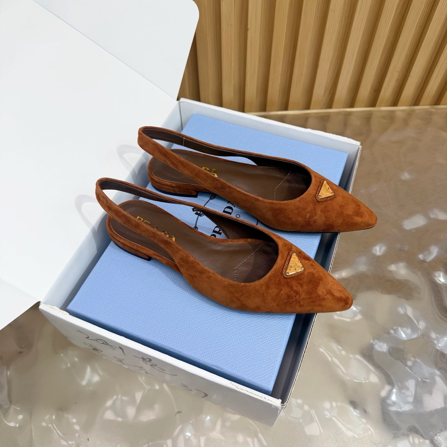 Prada 2026 Slingback Suede Leather 854172