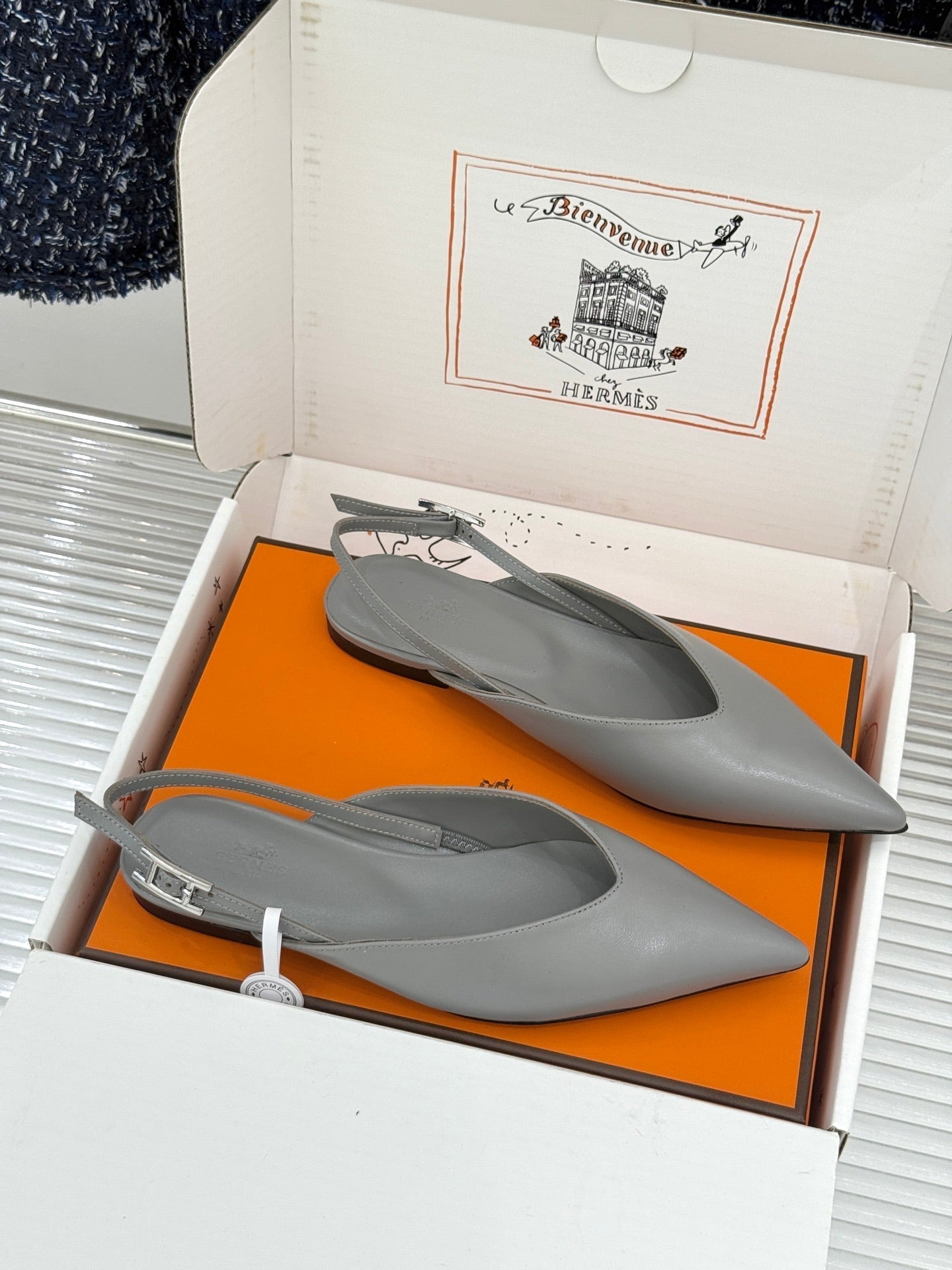 HM 2026 Slingback Flat Sheepskin 859718