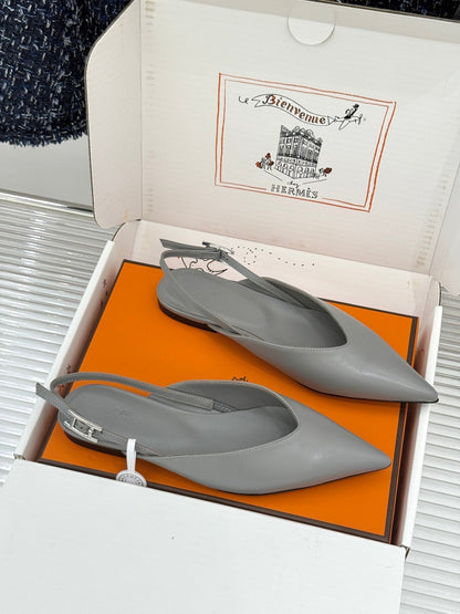 HM 2026 Slingback Flat Sheepskin 859718