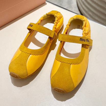 Miu Miu 2026 Ballet Flat Suede Fabric