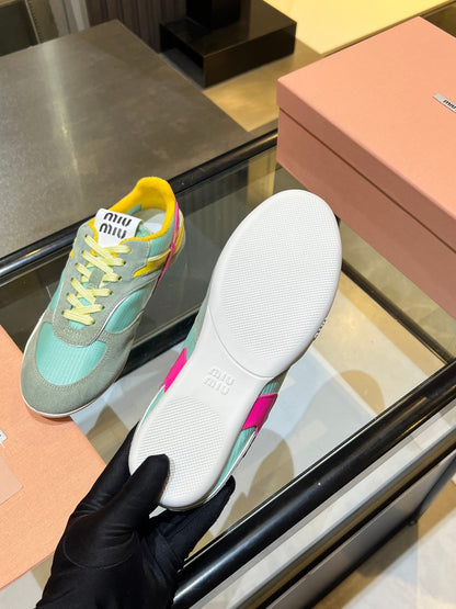 MIU x NB 26ss Sneaker Gray Light Blue Fabric Suede 625657