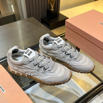 MIU 26ss Sneaker Fabric Suede