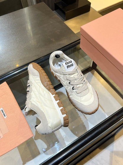 MIU 26ss Sneaker Fabric Suede