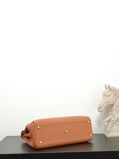 Hermes 2026 Maxi Kelly 42cm Bag Golden Brown Togo Leather 284501