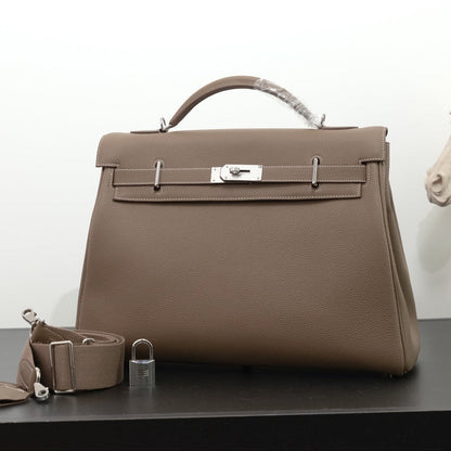 Hermes 2026 Maxi Kelly 42cm Bag Elephant Grey Togo Leather 284503