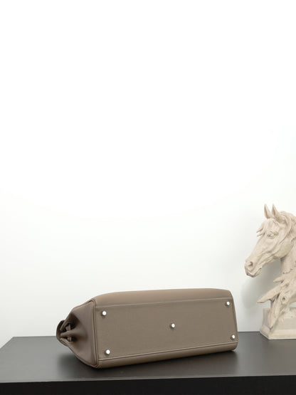 Hermes 2026 Maxi Kelly 42cm Bag Elephant Grey Togo Leather 284503