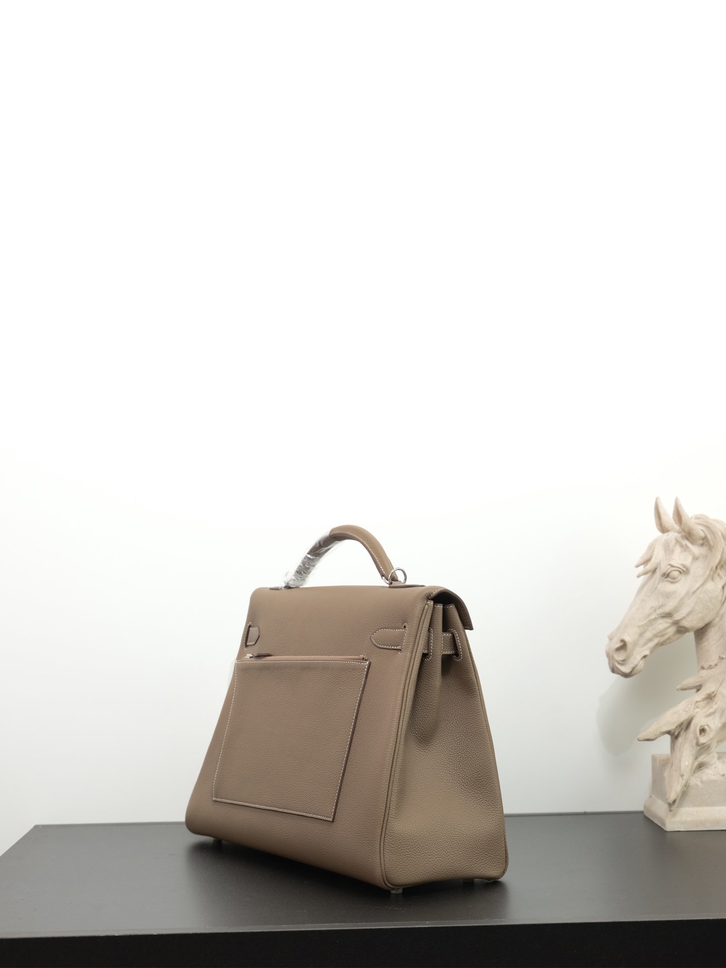 Hermes 2026 Maxi Kelly 42cm Bag Elephant Grey Togo Leather 284503