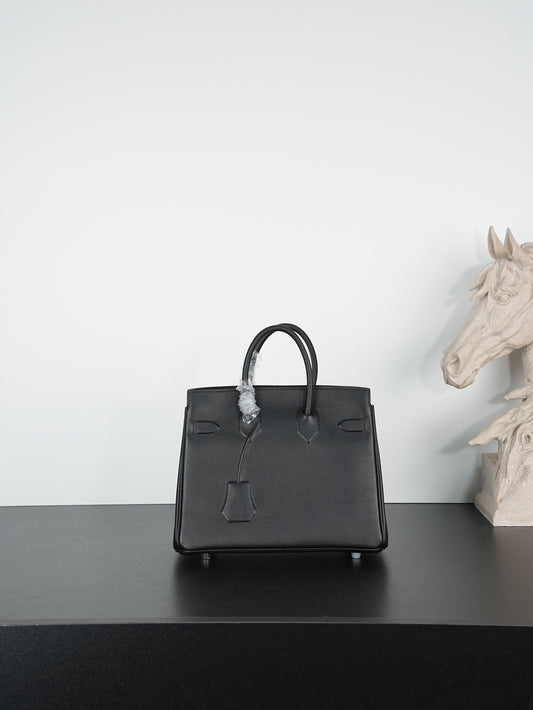 Hermes 2026 Birkin 25 Shadow Black Swift Leather 284509