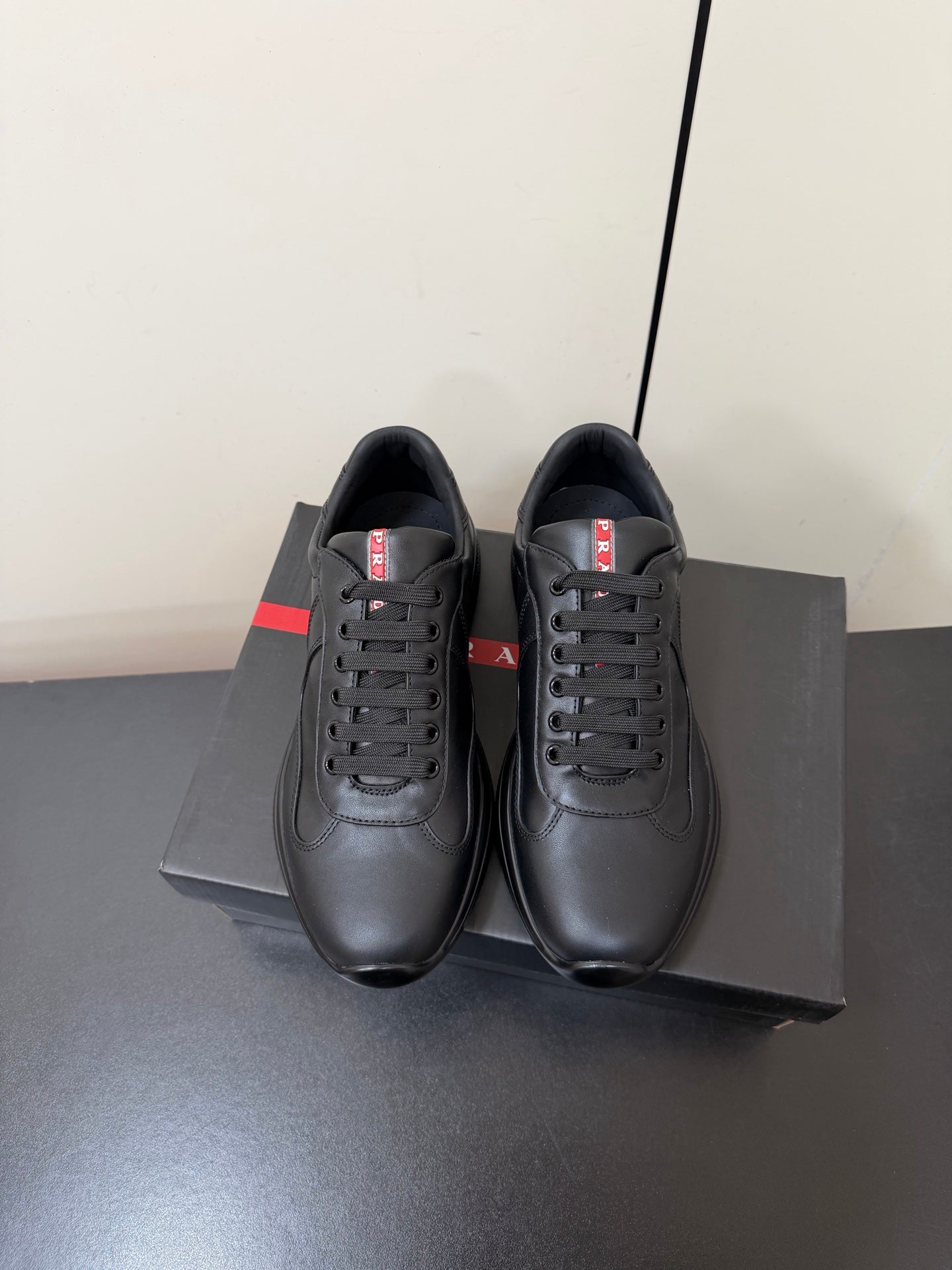 PRA 26S Casual Sneakers Black Leather 618916