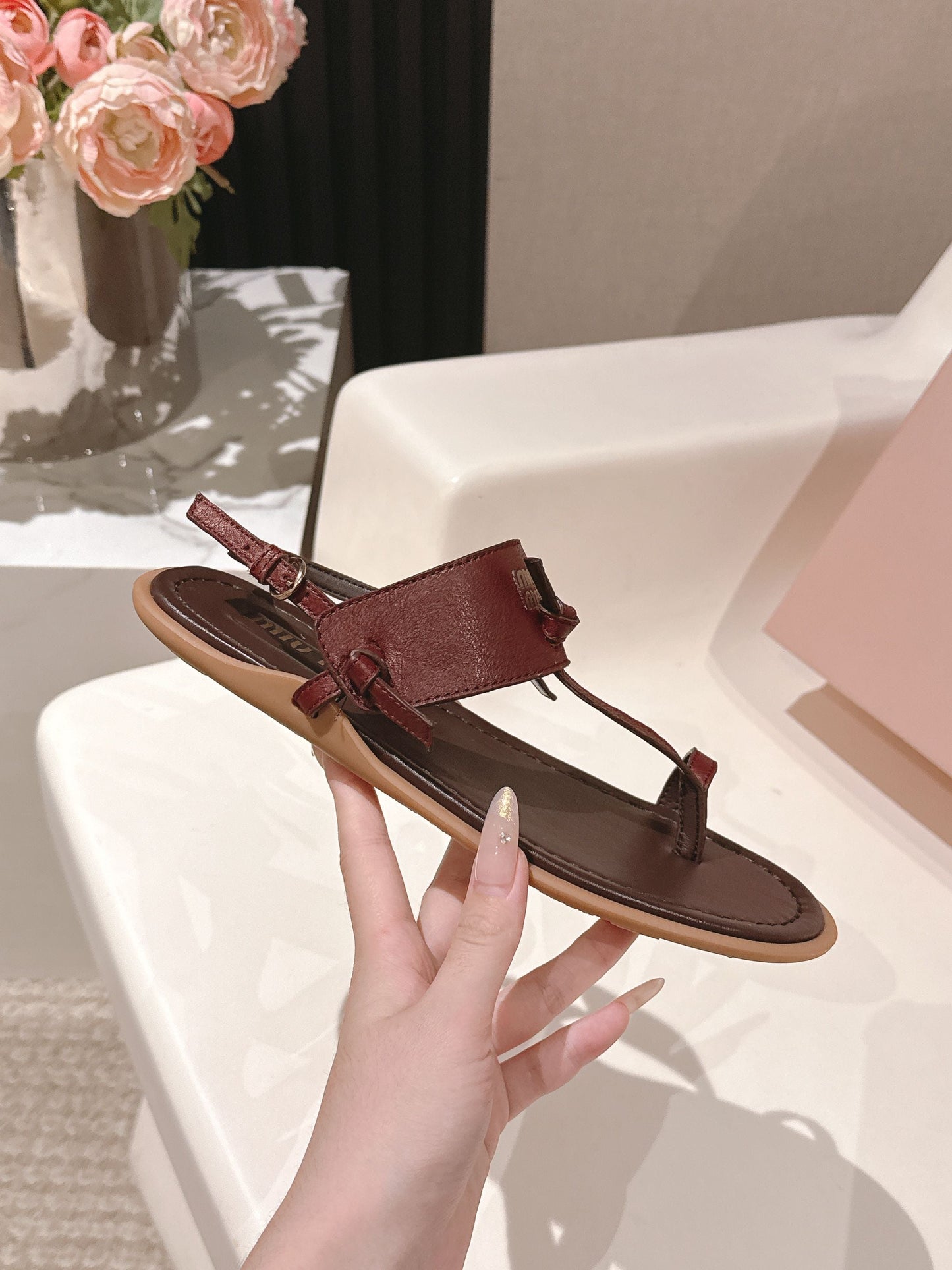 Miu Miu 2026 Sandal with Strap Leather 620680