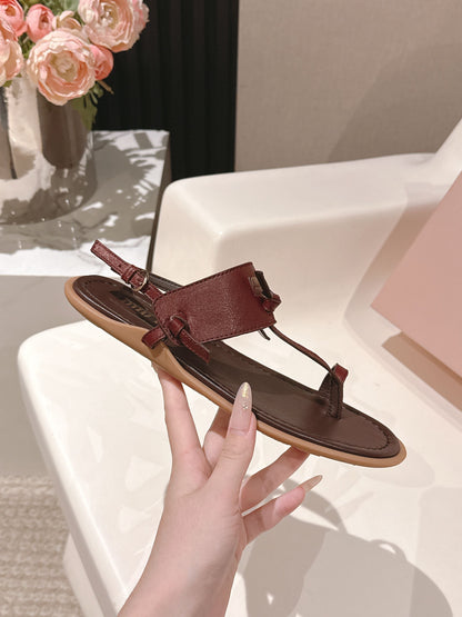 Miu Miu 2026 Sandal with Strap Leather 620680