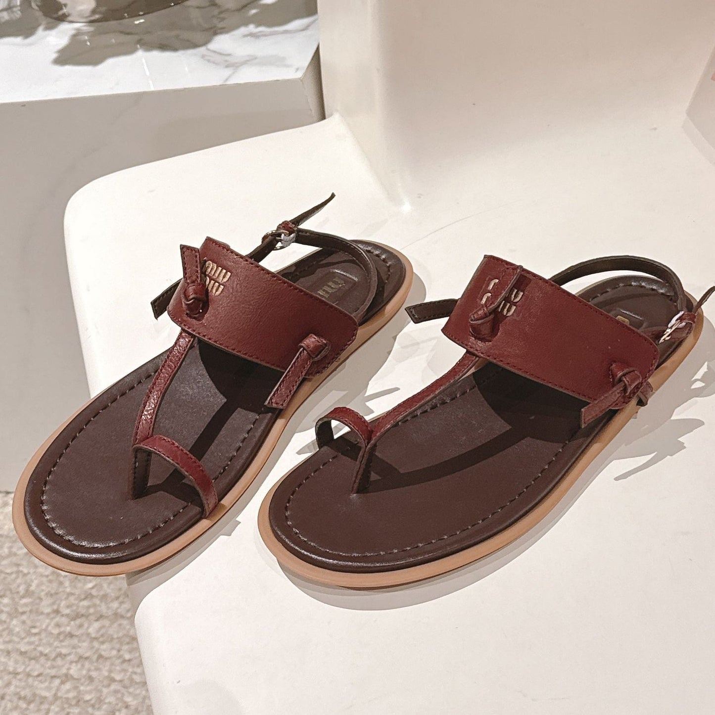Miu Miu 2026 Sandal with Strap Leather 620680