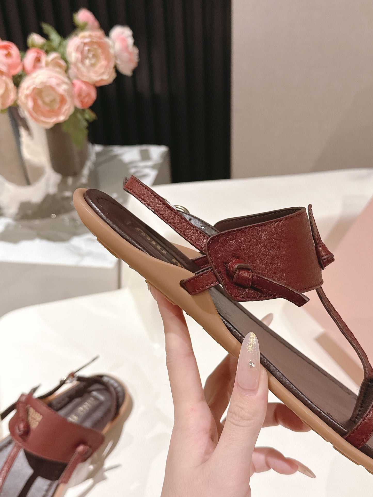 Miu Miu 2026 Sandal with Strap Leather 620680
