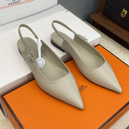 HM 26ss Slingback Flat Calfskin 607276