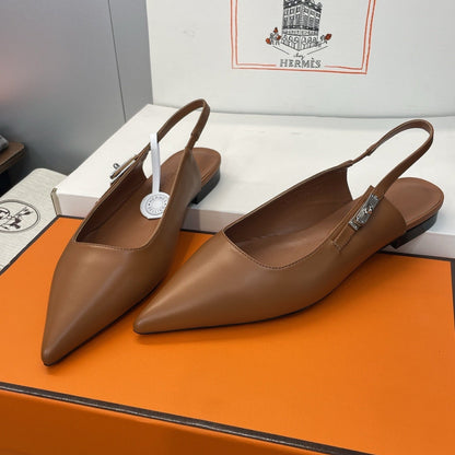 HM 26ss Slingback Flat Calfskin 607276