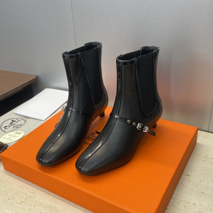 HM 26ss Lolita Chelsea Boots 40 Black Calfskin 607087
