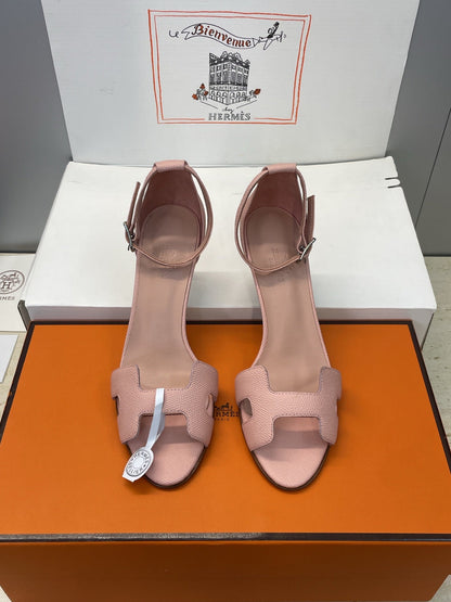HM 26ss High Heel Sandals 70 Light Pink Cowhide 607118