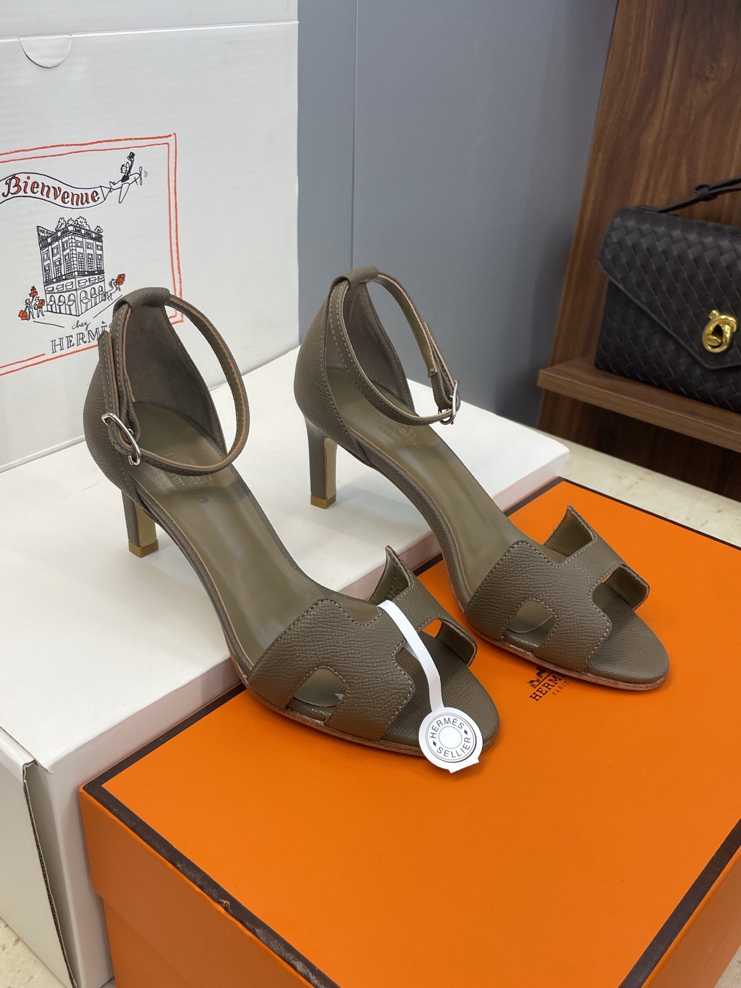 HM 26ss High Heel Sandals 70mm Cowhide