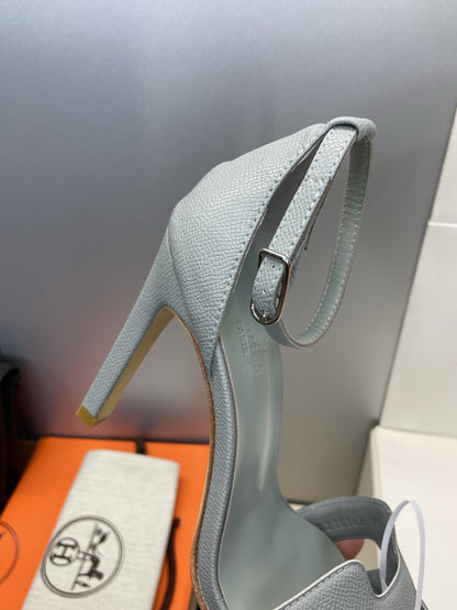 HM 26ss High Heel Sandals 105 Light Gray Cowhide 607126