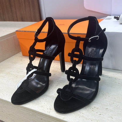 HM 26ss High Heels Sandals 95 Suede