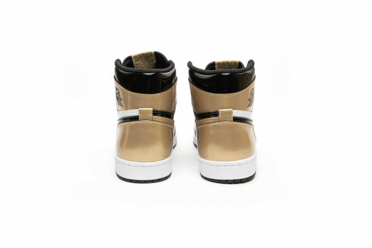 Jordan 1 Retro High NRG Gold Toe Sneakers - Collaboration Release