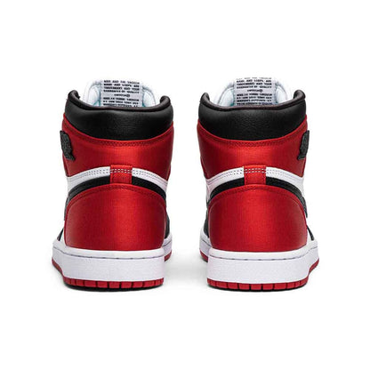 Jordan 1 Retro High Satin Black Toe Sneakers - Prime Pick