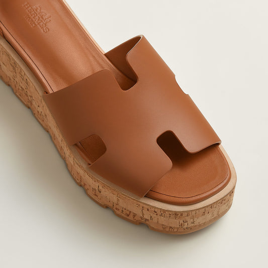 Hermes 2026 Luce 30 Sandal Brown Calfskin