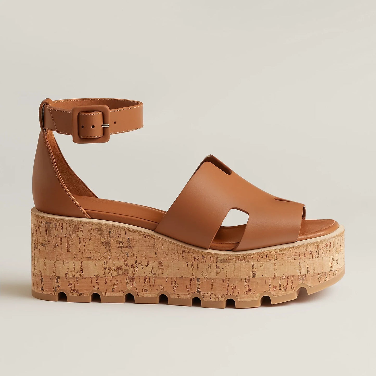 Hermes 2026 Luce 30 Sandal Brown Calfskin